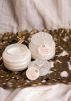 Beam White Glass - Cotton + Teak