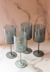 Acrylic Square Stemmed Wine Glass