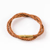 Flint Braided Bracelet: Brown / L