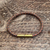 Flint Single Waxed Canvas Bracelet: Black / Medium