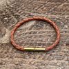 Flint Single Waxed Canvas Bracelet: Black / Medium