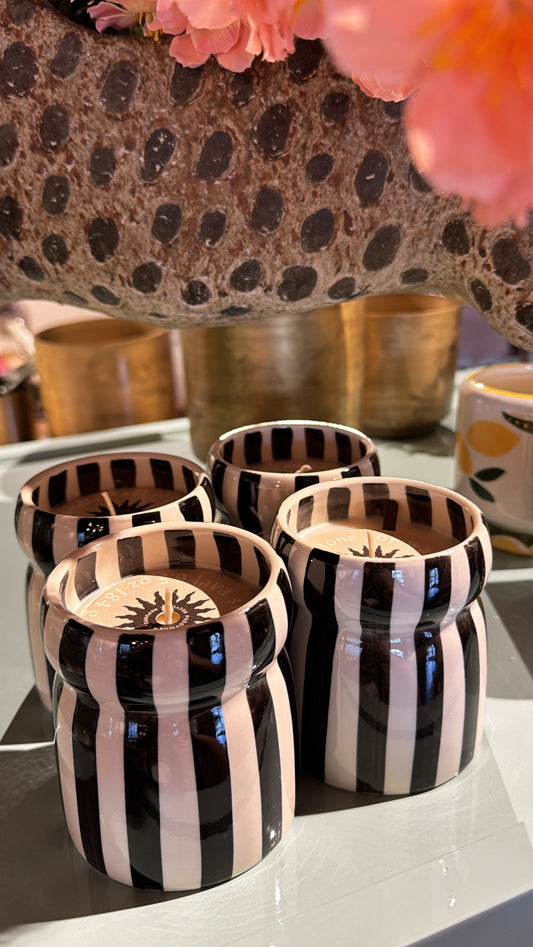 Cabana Black Striped - Lava Stone