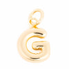 Shiny Gold Letter Charm
