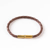 Flint Single Waxed Canvas Bracelet: Black / Medium