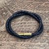 Flint Braided Bracelet: Brown / L