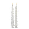 White Wax LED Christmas Taper
