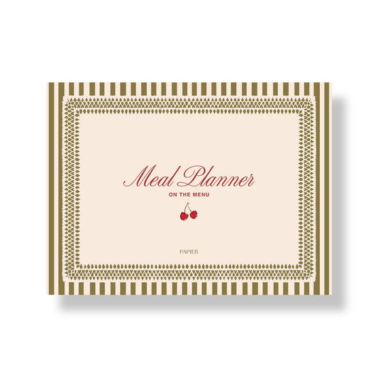 Undated Weekly Meal Planner - Cherry
