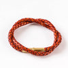 Flint Braided Bracelet: Brown / L