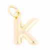 Shiny Gold Letter Charm