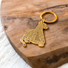 Cheetah Metal Keychain