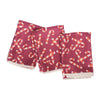 Mighty Mini Towel (Set of 3) Reversible - ZW Candy Cane: Red