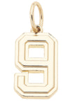 Shiny Gold Number Charm