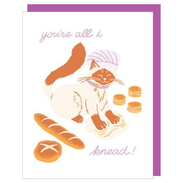 Cat Baker Love Card