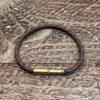 Flint Single Waxed Canvas Bracelet: Black / Medium