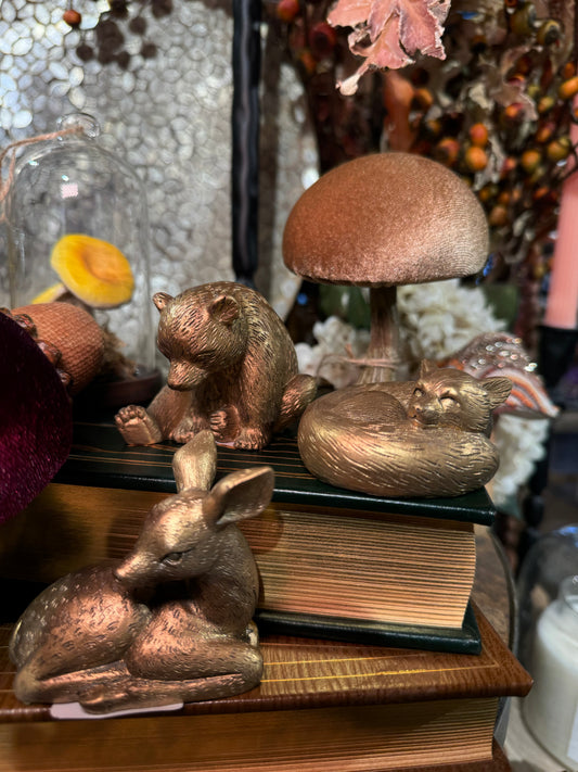 Resin Antique Gold Finish Animal