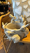 Resin Rabbit Planter
