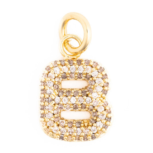 Sparkle Letter Charm