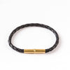 Flint Single Waxed Canvas Bracelet: Black / Medium
