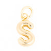 Shiny Gold Letter Charm