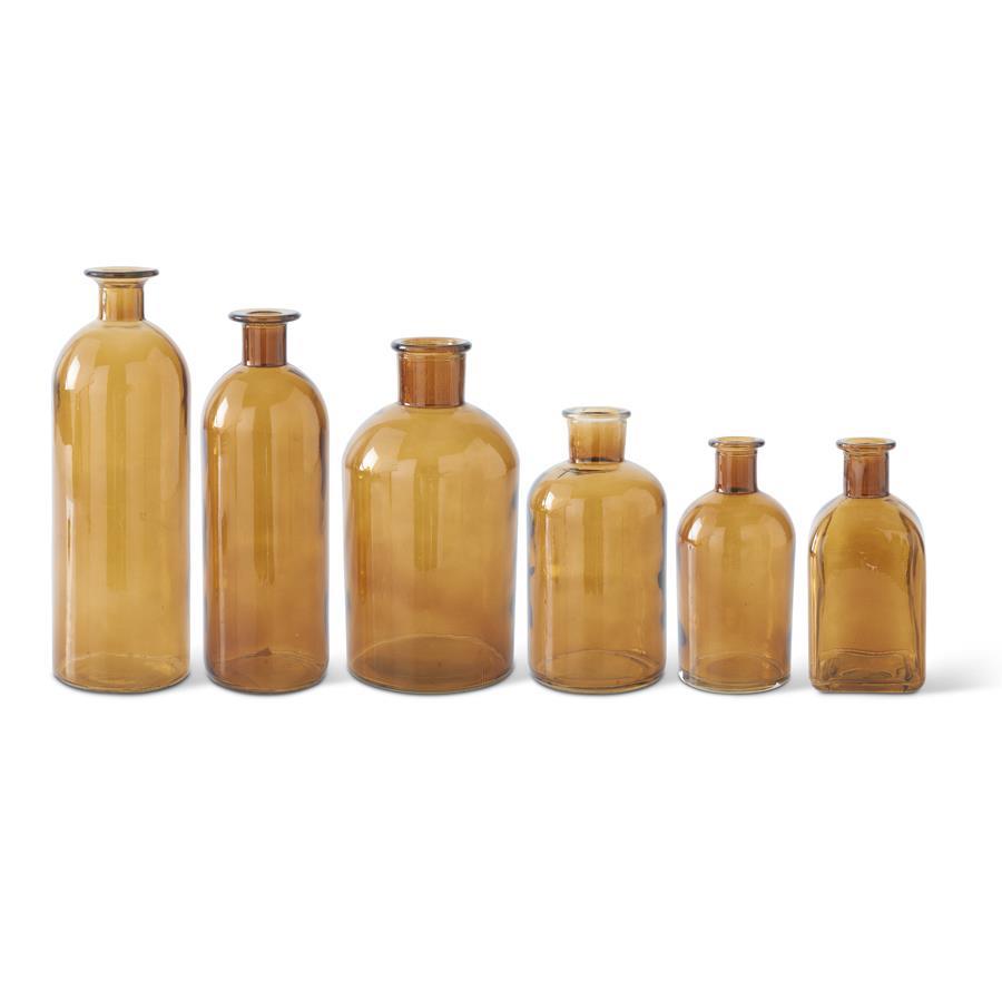 Amber Glass Bottle - 6 Sizes