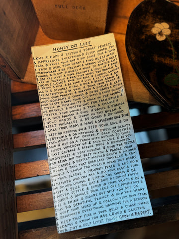 Honey Do List Small Decoupage Plate