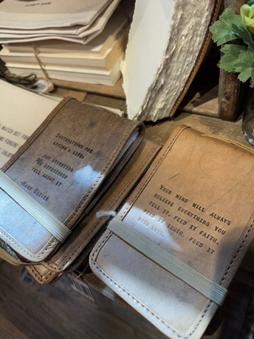 Mini Leather Journal 4" x 6"