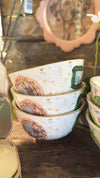 Embossed Hand-Painted Bowl