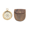 There's Such A Lot of World to See Compass with Leather Pouch