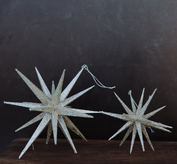 18 Point Champagne Glitter Star