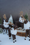 Wool Reindeer with Bells