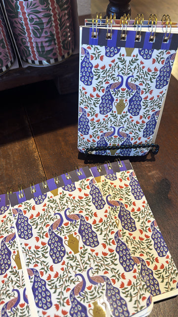 Peacock Twin Wire Notepad