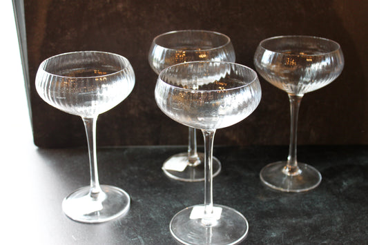 Clear Champagne Coupe