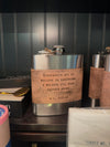 Leather Quote Flask