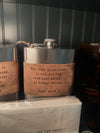 Leather Quote Flask