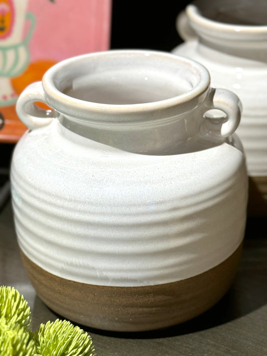 White Ceramic Pot