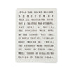 Handmade paper print with a Christmas poem, from handmade paper, with textured edges.
