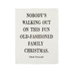 Handmade paper print by Clark Griswold featuring bold font with a textured surface.
