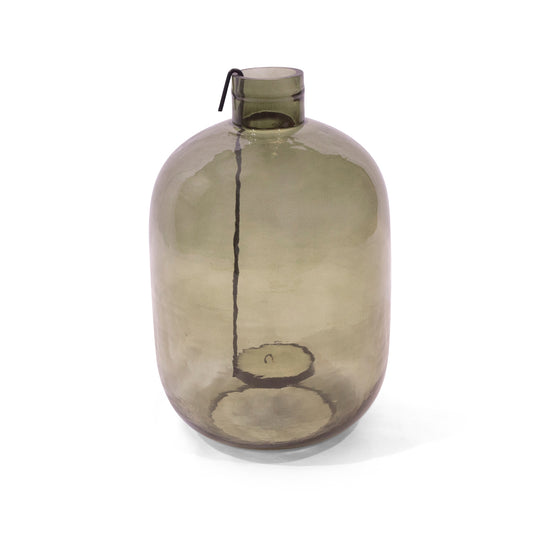 Green Hurricane Votive Tea Light Candle Holder