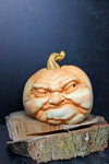Resin Pumpkin with Spooky Face