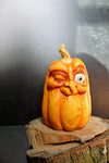 Resin Pumpkin with Spooky Face