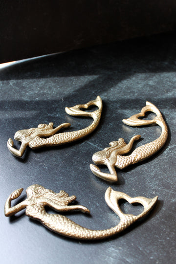 Cast Iron Mermaid Shaped Bottle Opener