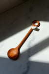 Carved Doussie Wood Spoon w/ Rounded Handle