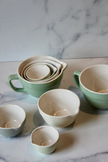 Stoneware Batter Bowl Measuring Cups