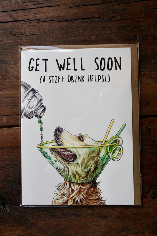 Get Well Soon Dog Card