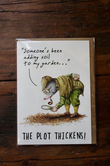 The Plot Thickens Card