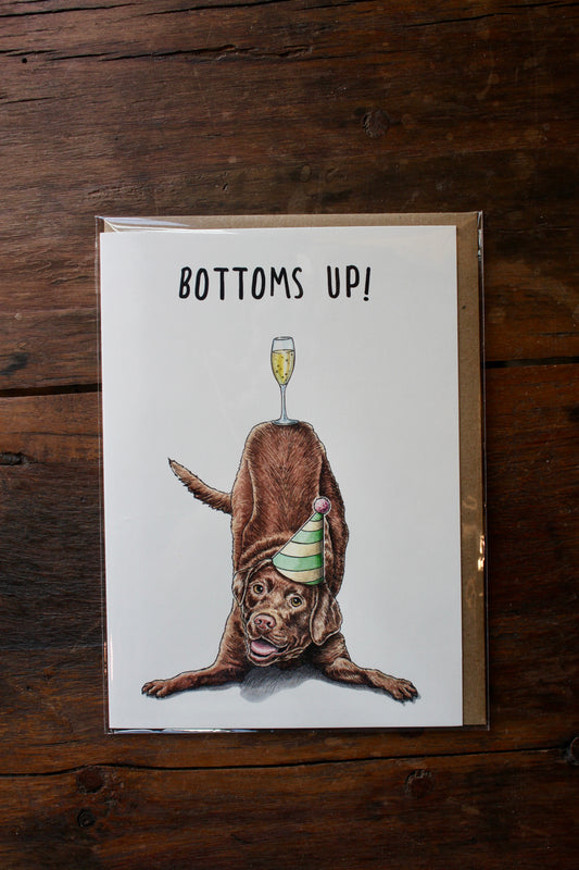 Bottoms Up Card