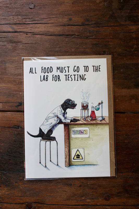 All Food Must Go to the Lab Card