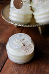 Beam White Glass - Cotton + Teak