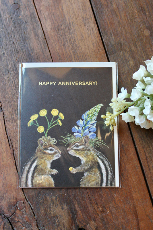 Anniversary Chipmunks Card