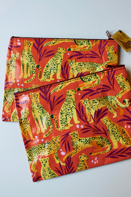 Cheetah Zipper Pouch